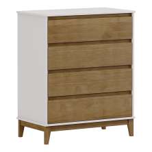 Comoda 4 Gavetas MDF 81 cm 2801 Off White Freijo Milani Store