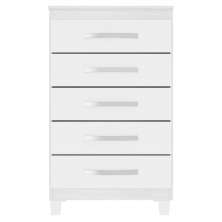 Comoda 5 Gavetas 57 cm Moden 2259 Branco Flex INCP