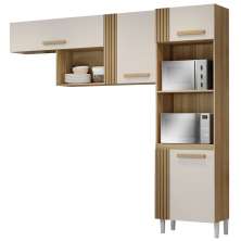 Cozinha Compacta 4 Portas 2001910 Atacama Off White ARMoveis