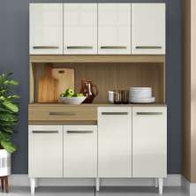 Cozinha Compacta 8 Portas 2001308 Atacama Off White ARMoveis