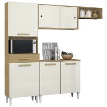 Cozinha Compacta Com Balcao 2002113x14 Atacama Off White ARMoveis