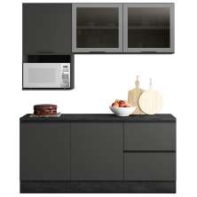 Cozinha Modulada 5 Peças 178 cm Etti Grafite PLN