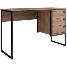 Escrivaninha Estilo Industrial 3 Gavetas Mel PP Milani Store