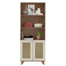 Estante 2 Portas 3 Nichos 172X70 4708 Cinamomo Off White ARLY