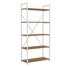 Estante Alta 5 Prateleiras 152 cm LI006 Canela Branco KPB