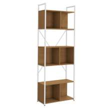 Estante Alta Com 3 Nichos 202X72 cm LI014 Canela Branco KPB