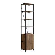 Estante Industrial 01 Porta SW015 Preto Noce Oro PP