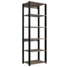 Estante Livreiro 138X60cm 05 Prateleiras Preto Montana PRODDY
