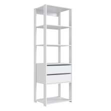 Estante Livreiro 183X60cm 02 Gavetas Branco PRODDY