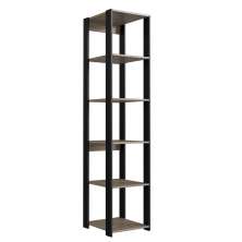 Estante Livreiro 183cm 05 Prateleiras Preto Montana PRODDY