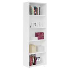 Estante Livreiro 5 Prateleiras 180X60 cm Branco ARLY
