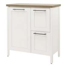 Gabinete Banheiro Com Tampo 1 Pt 2 Gv 79 cm BN01 Branco Dtall