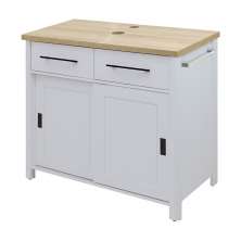 Gabinete Banheiro Com Tampo 2 Pt 2 Gv 85 cm BN04 Preto Dtall