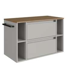 Gabinete Para Banheiro 01 Porta 01 Gaveta 80cm Mel Arenas PRODDY