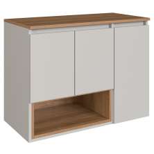 Gabinete Suspenso 3 Portas Com Tampo BL9220 Mell Arenas FAEM