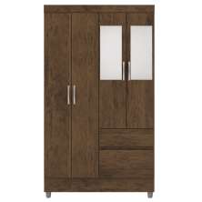 Guarda Roupa 102 cm 4 Portas PLUS 10090 Imbuia VLR