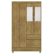 Guarda Roupa 102 cm 4 Portas PLUS 10090 Nature VLR