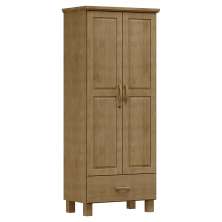 Guarda Roupa 2P 1G Madeira Maciça 81 cm 1140 Freijo Milani Store