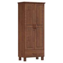 Guarda Roupa 2P 1G Madeira Maciça 81 cm 1140 Imbuia Milani Store