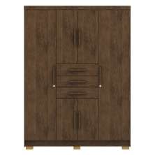 Guarda Roupa Casal 151 cm 6 Portas 3G 10020 Imbuia VLR