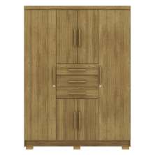 Guarda Roupa Casal 151 cm 6 Portas 3G 10020 Nature VLR