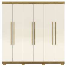 Guarda Roupa Casal 6 Portas 2G 218 cm 10037 Nature Champanhe VLR
