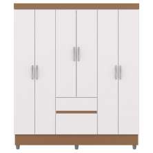 Guarda Roupa Casal 6P 2G 153 cm 10091 Branco Camarim VLR