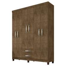 Guarda Roupa Casal 6P 2G Moden 150 cm 3562 Malbec INCP