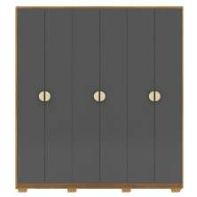 Guarda Roupa Casal 6P 4G NOR 203 cm 10109 Nature Alasca VLR