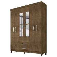 Guarda Roupa Casal Espelho 6P 2G Moden 150 cm Malbec INCP