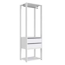 Guarda Roupa Closet 02 Gavetas 183X60cm Branco PRODDY