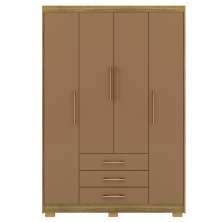Guarda Roupa Solteiro 120 cm 4 Portas 10088 Nature Camarim VLR