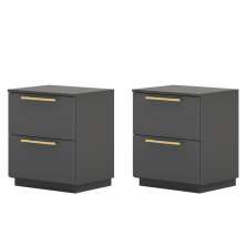 Kit 2 Mesa De Cabeceira 2GV 50 cm DUB 50019 Alasca VLR