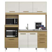 Kit Cozinha Compacta 7 Portas 2001590 Atacama Off White ARMoveis
