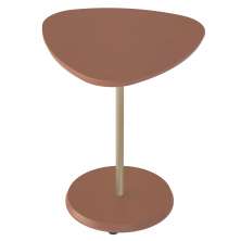 Mesa Apoio Alta MDF Para Sala de Estar 51 cm 4697 Terracota ARLY