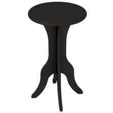 Mesa De Apoio MDF Sala De Estar 51X30 cm Preto ARLY