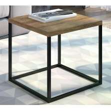 Mesa De Centro Ou Lateral Cube M Preto Vermont Milani Store