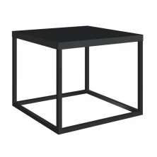 Mesa De Centro Ou Lateral Cube P Preto Preto Milani Store