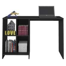 Mesa Escrivaninha 4 Nichos 110 cm TRIX Preto ARLY