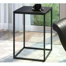 Mesa Lateral Aço Preto Milani Store