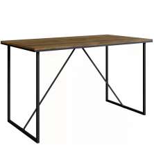 Mesa Office Estilo Industrial SW006 Preto Noce Oro PP