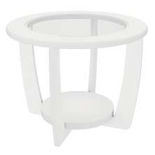 Mesa de Centro MDF 60 cm Sala de Estar 4629 Branco ARLY