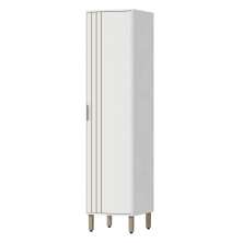 Paneleiro 1 Porta Ripada 49 cm MDP GLOR PGL02 Branco Neve MXM