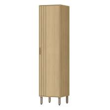 Paneleiro 1 Porta Ripada 49 cm MDP GLOR PGL02 Castanho MXM