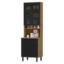 Paneleiro 4 Portas MDF 70 cm Tosc PTO01 Freijo Nero MXM