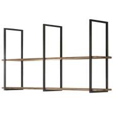 Prateleira Teto e Parede Estilo Industrial Aurum Demol Preto DHom