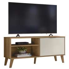 Rack Bancada Para TV 50 Pol 115 cm 6950 Nature Off White PLLA