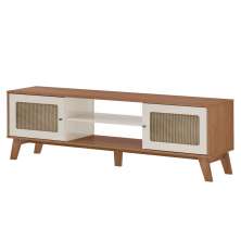 Rack Bancada Para Tv 75 Pol 180 cm 4675 Cinamomo Off White ARLY