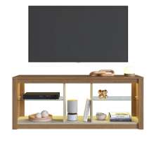 Rack Com LED 02 Prateleiras em Vidro 136cm Mel Arenas PRODDY