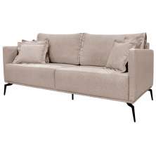 Sofa Liv 2 Lugares 180cm Pes Aço Linho 232 Areia Ezz